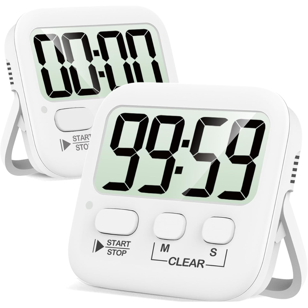 KüchenTick – 2-Pack Digitale Keukentimers – Nauwkeurigheid & Gemak