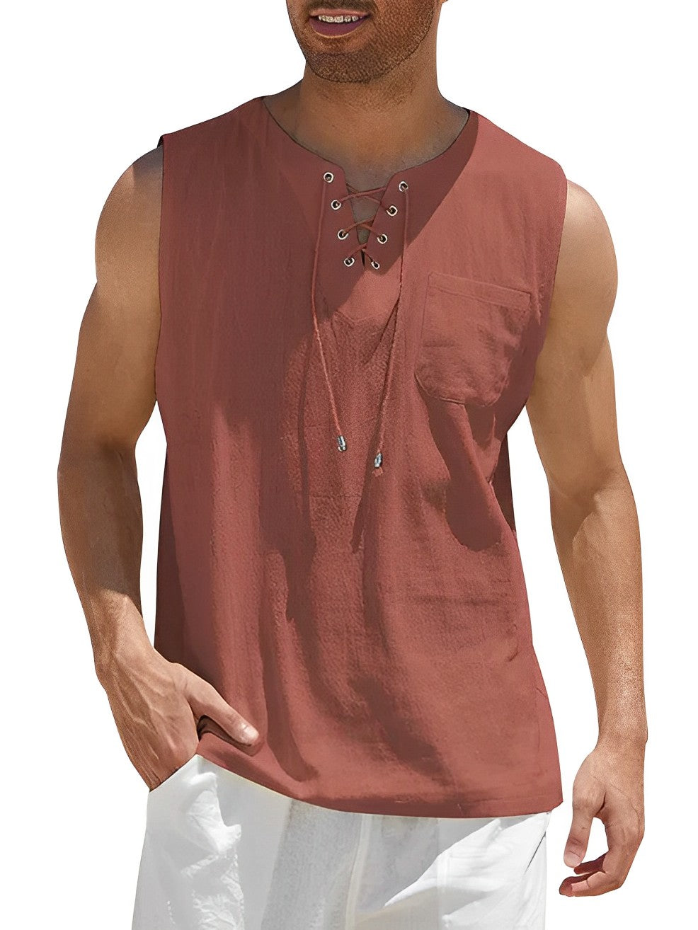 Raul - Heren Zomershirt - Comfortabele Mouwloze Stijl