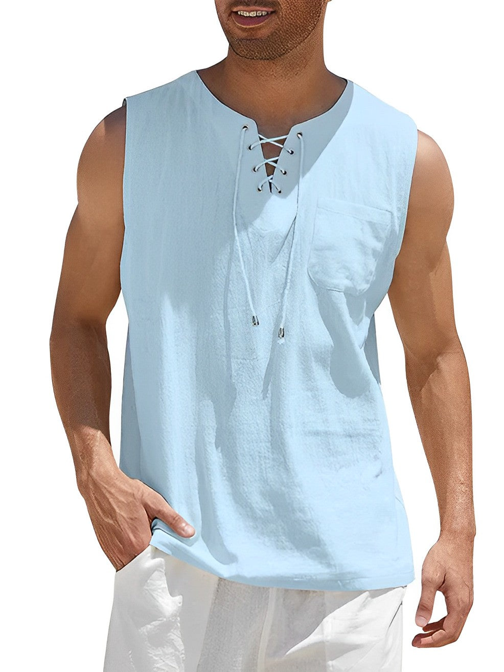 Raul - Heren Zomershirt - Comfortabele Mouwloze Stijl