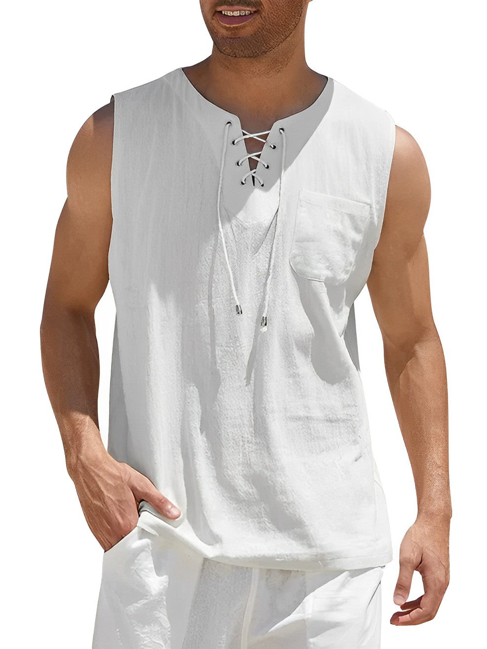 Raul - Heren Zomershirt - Comfortabele Mouwloze Stijl