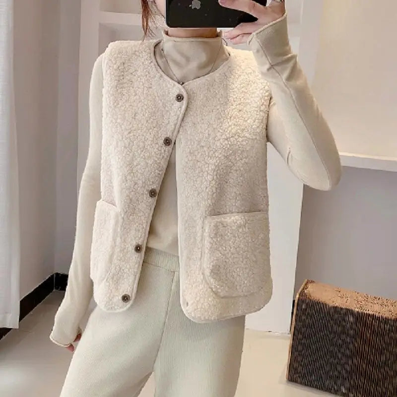 Melba - Stijlvol Fluffy Vest voor Vrouwen