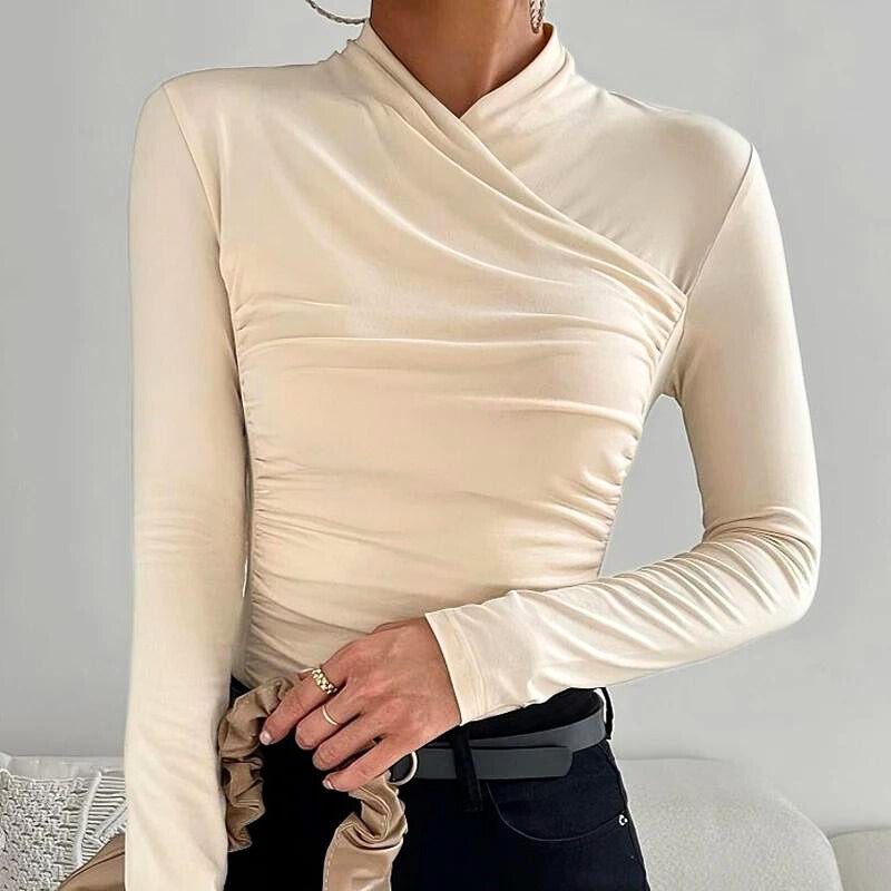 Maja - Luxe Top met Lange Mouwen