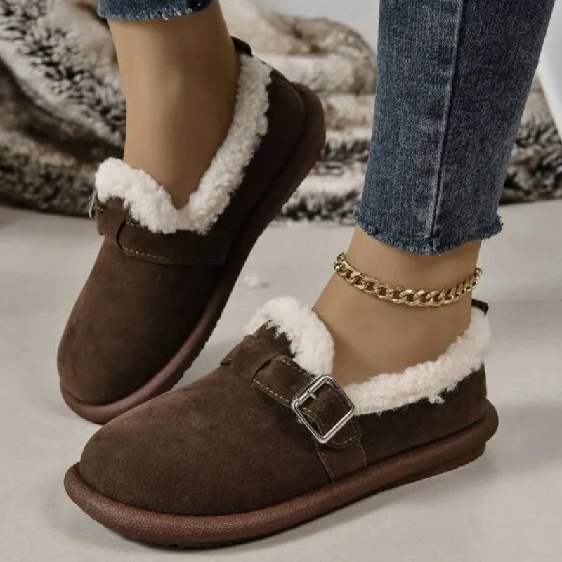 Imke - Comfortabele Harige Sandalen voor Vrouwen