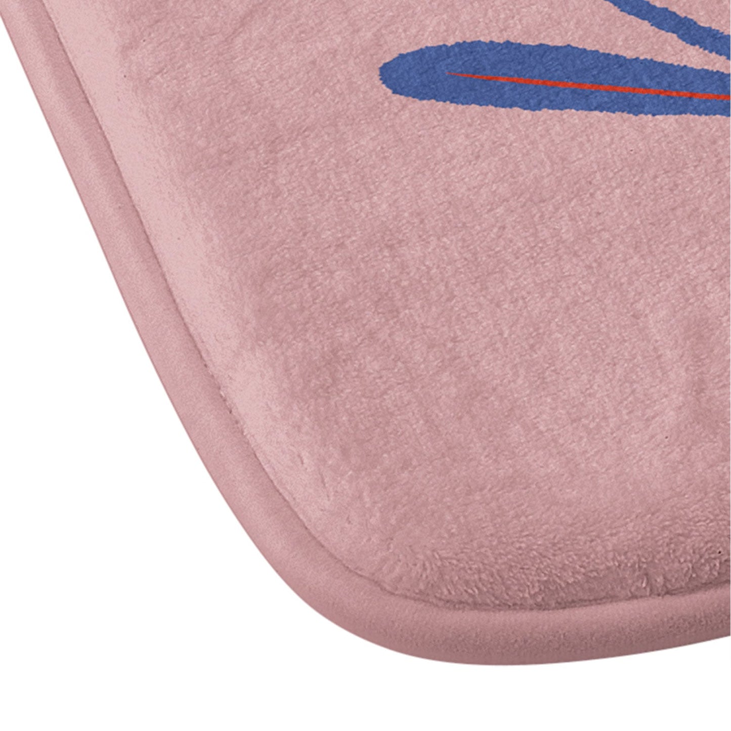 Angela Minca Lovebug pink and red Memory Foam Bath Mat