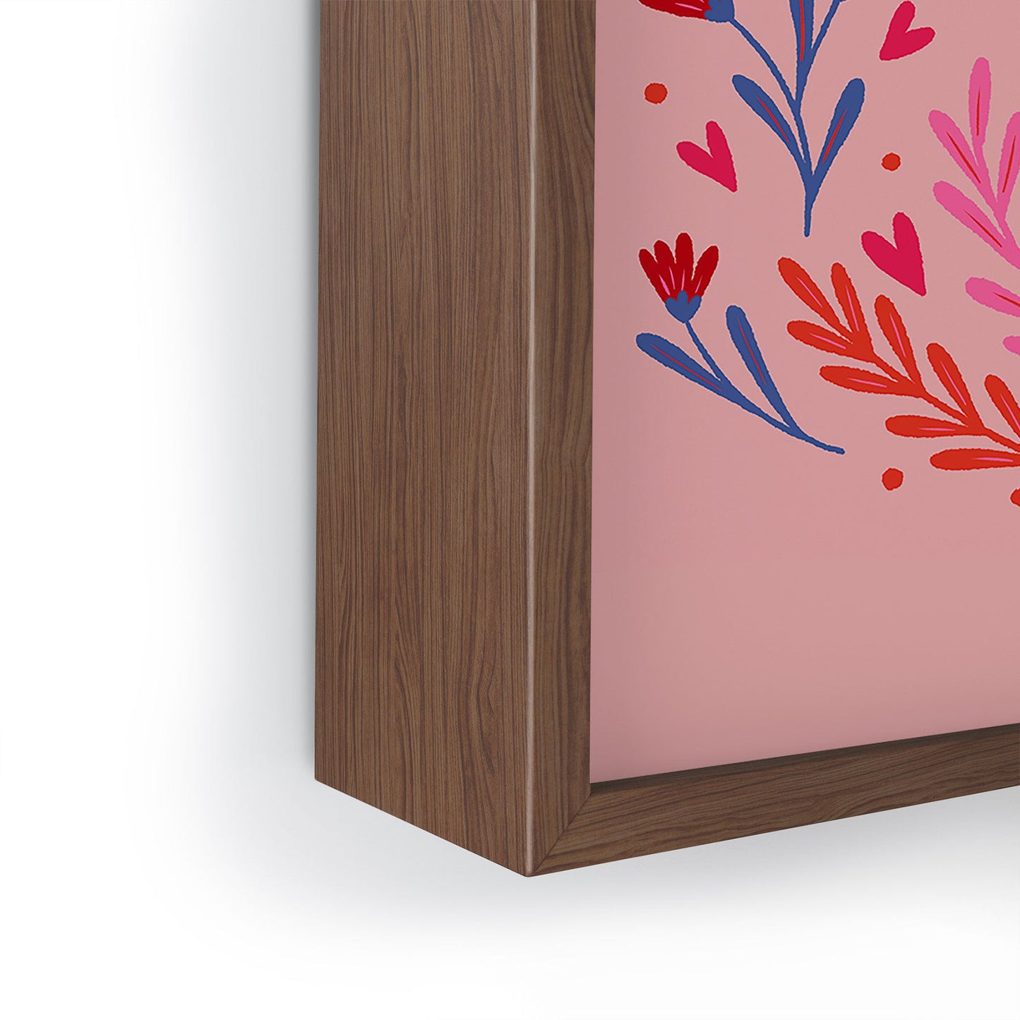 Angela Minca Lovebug pink and red Framed Mini Art Print