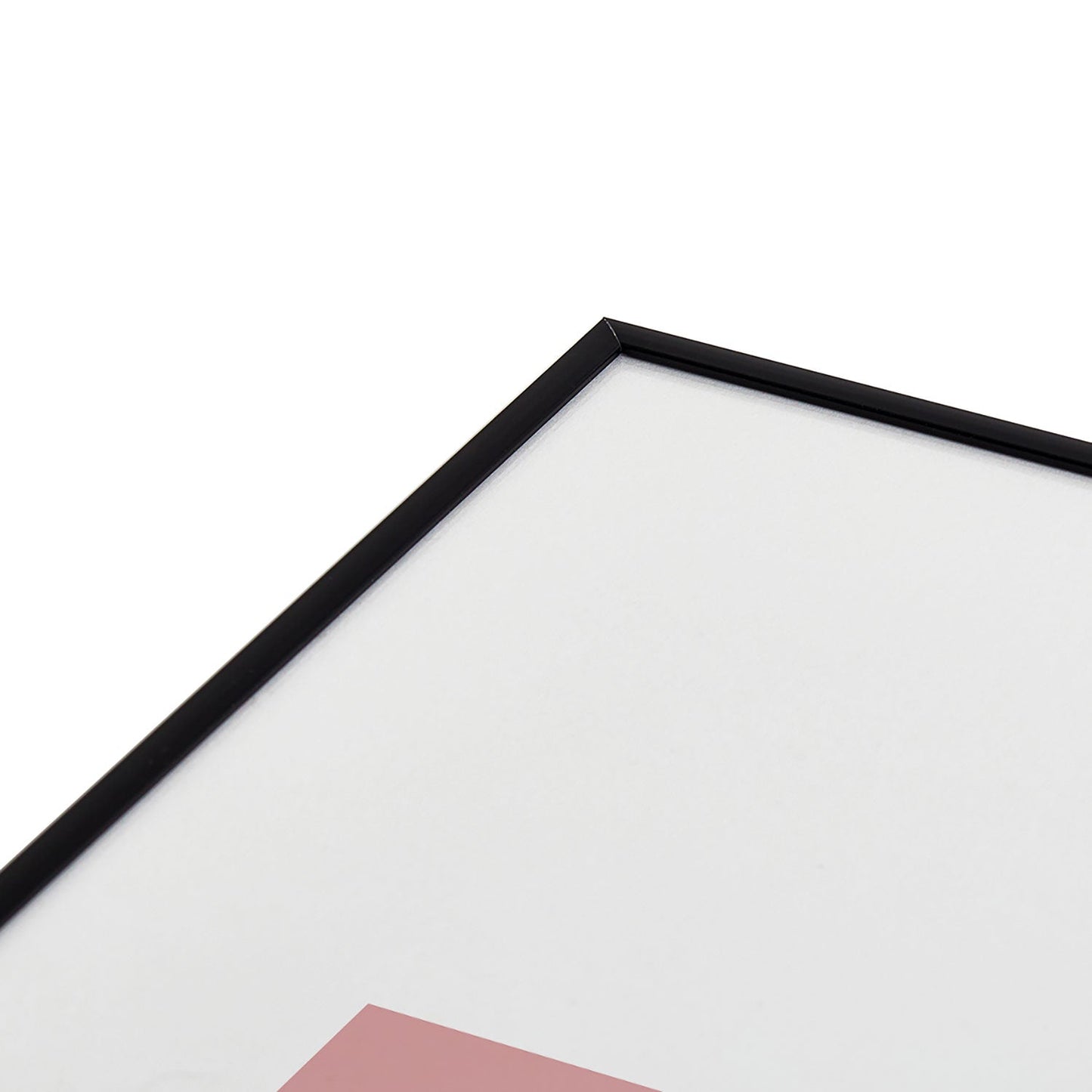 Angela Minca Lovebug pink and red Metal Framed Art Print