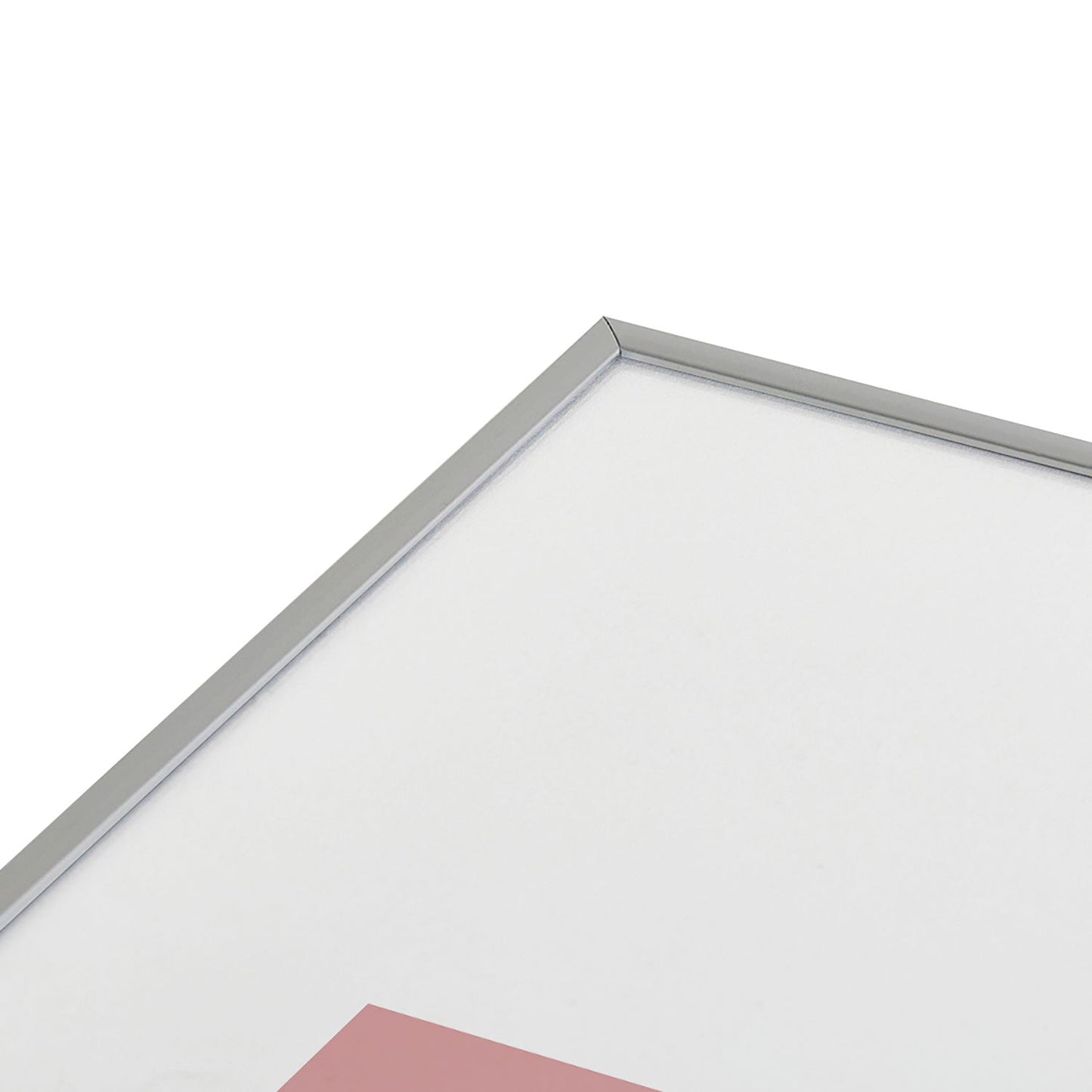 Angela Minca Lovebug pink and red Metal Framed Art Print