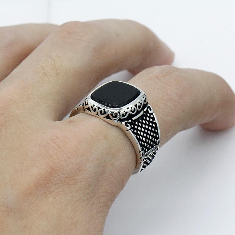 Maximus Onyx – Krachtige Herenring met Stijl