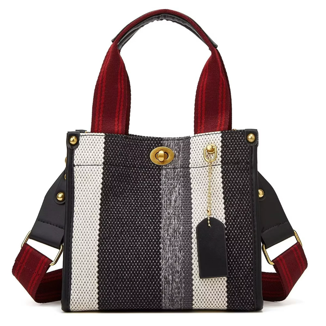 Ivy - Gestreepte Tote Bag voor Dames - Stijlvol & Veelzijdig