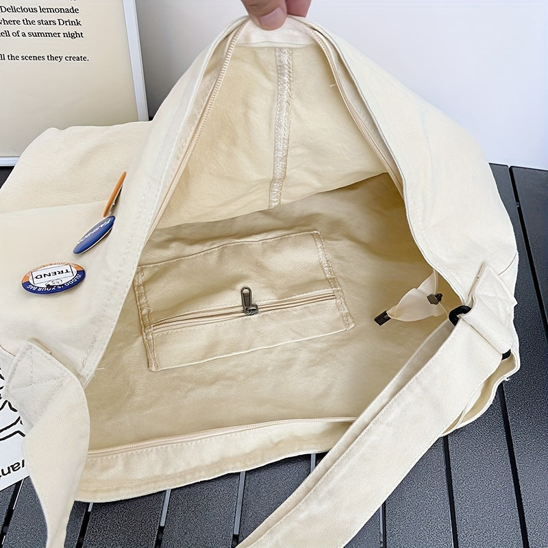 Thara - Grote Canvas Schouder Messenger Tas