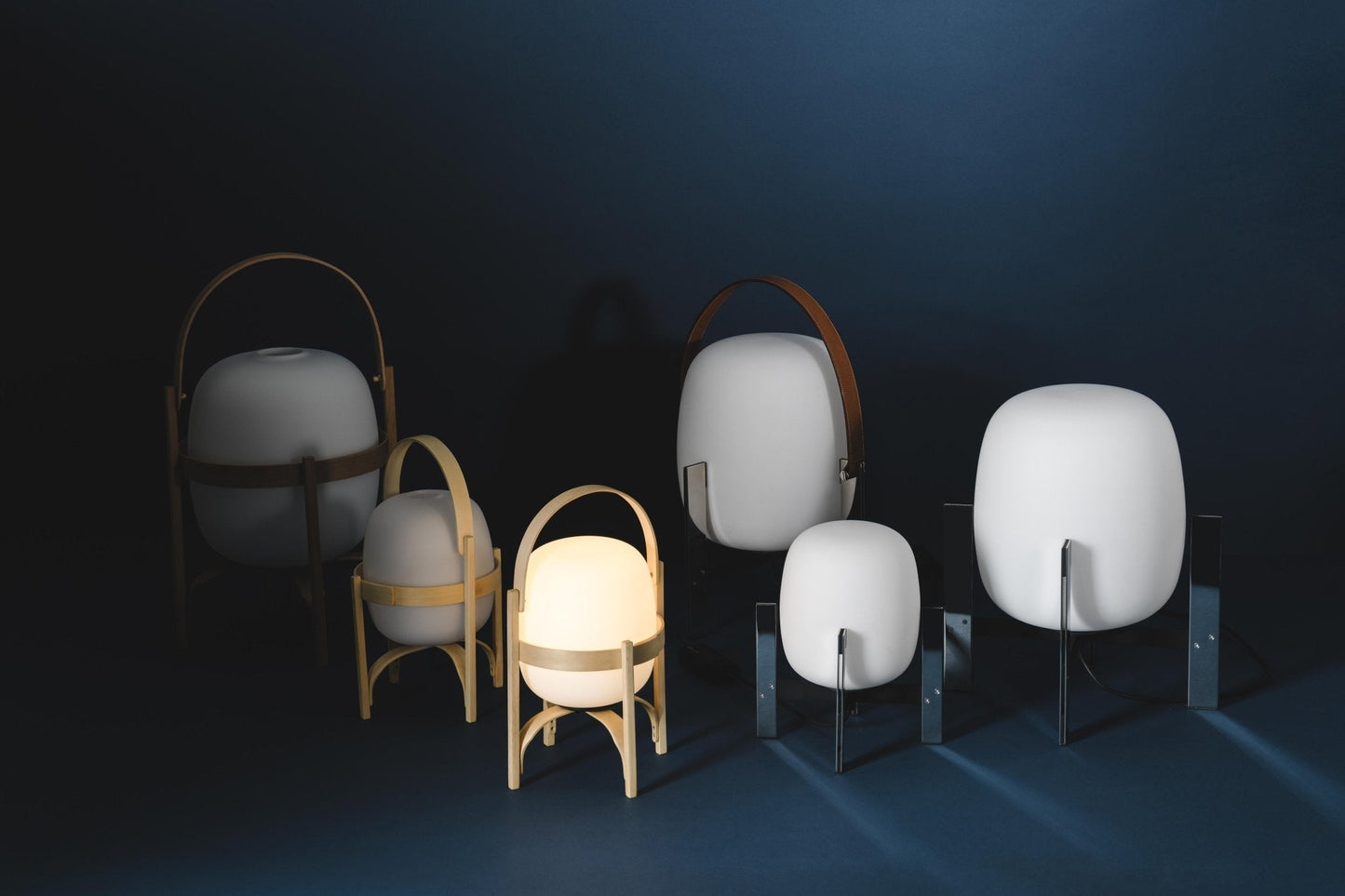 Open Box - Cestita Batería Portable Lamp - White Opal Polyethylene
