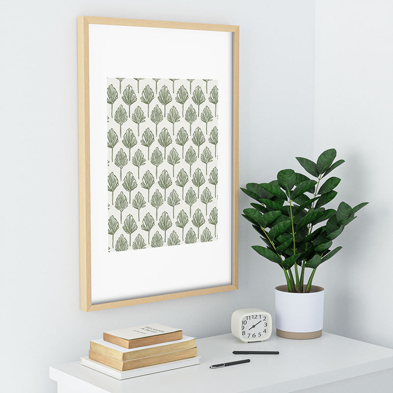 CoastL Studio Palm Sketches Recessed Framing Rectangle
