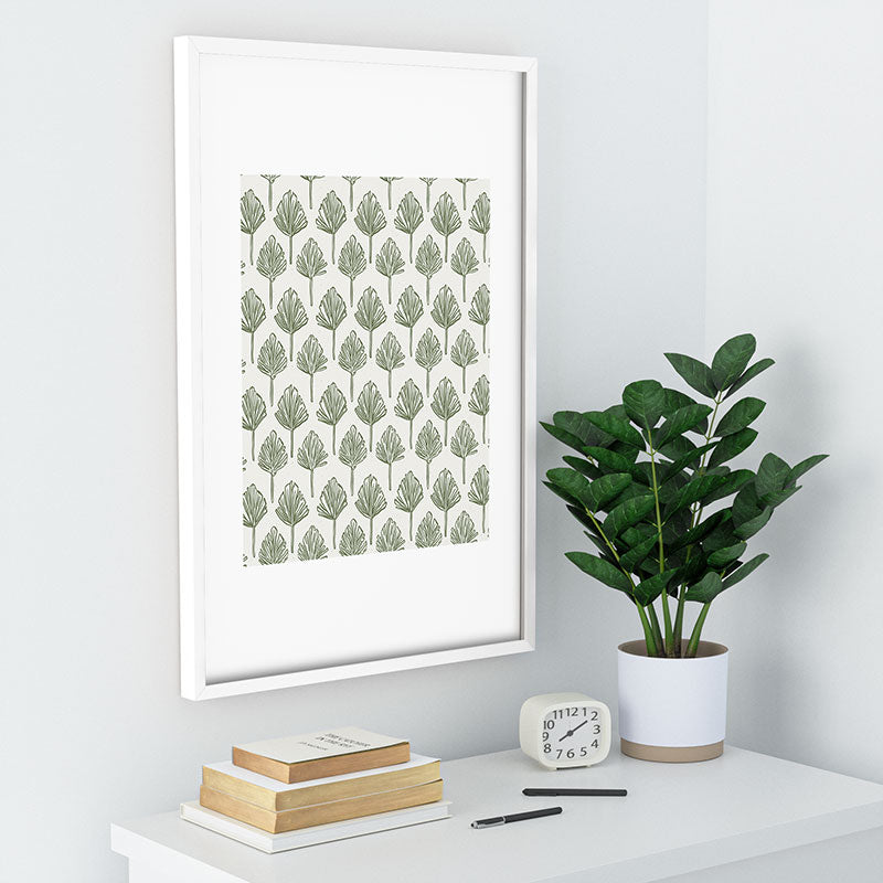 CoastL Studio Palm Sketches Recessed Framing Rectangle