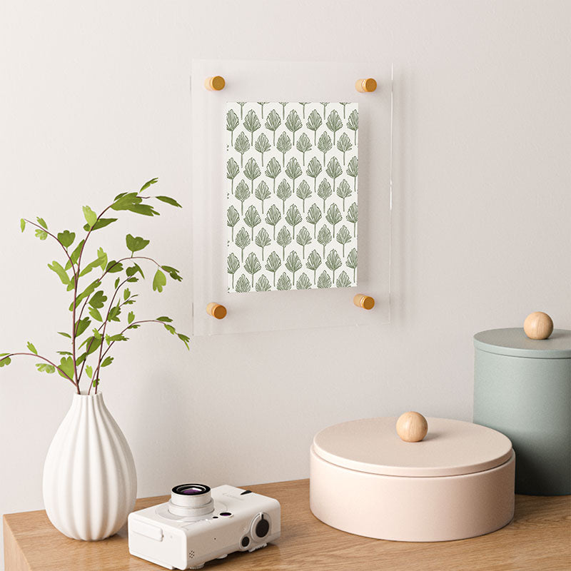 CoastL Studio Palm Sketches Floating Acrylic Print