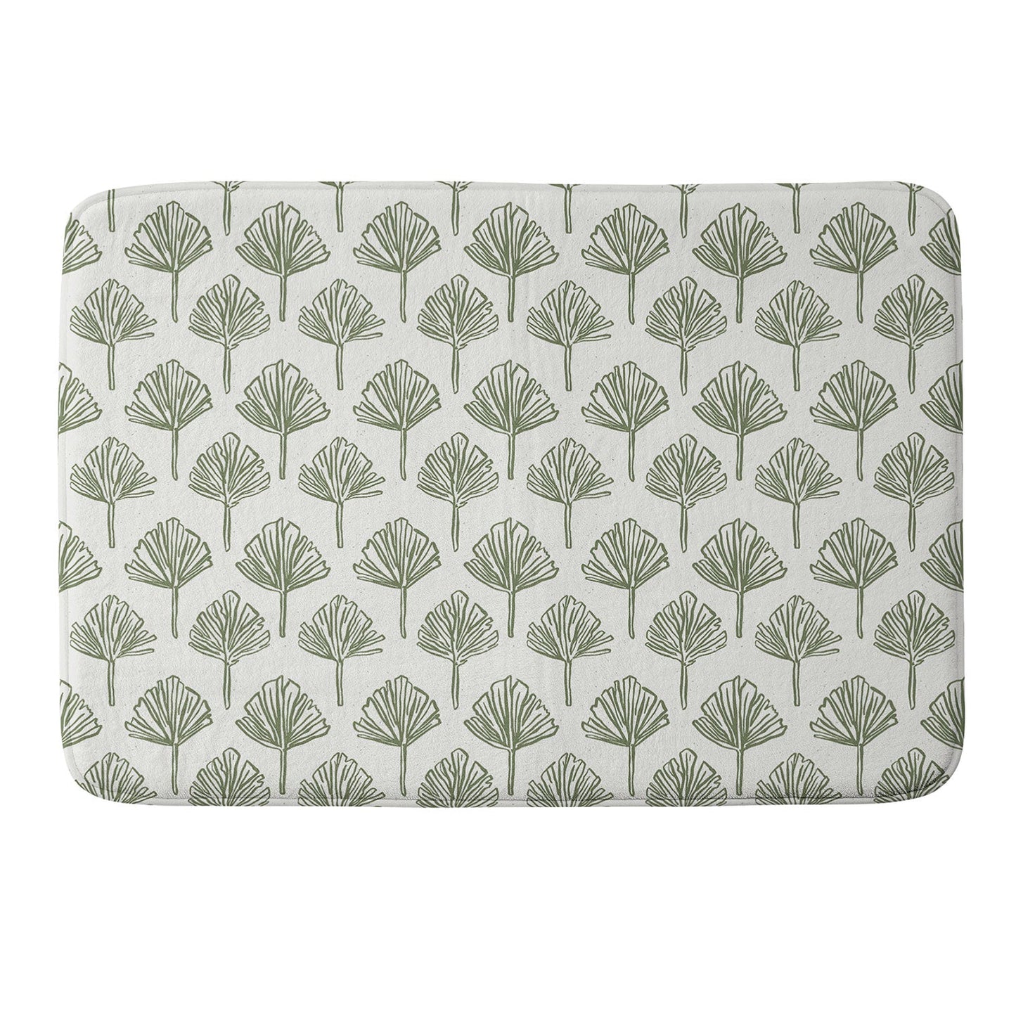 CoastL Studio Palm Sketches Memory Foam Bath Mat