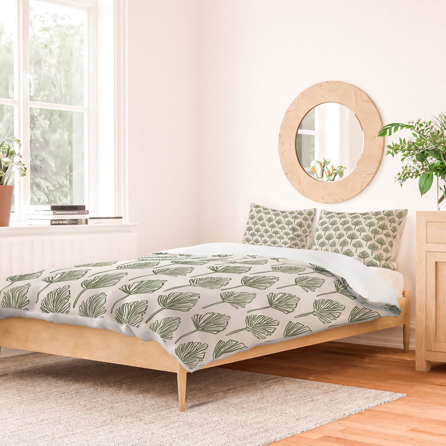 CoastL Studio Palm Sketches Duvet Cover