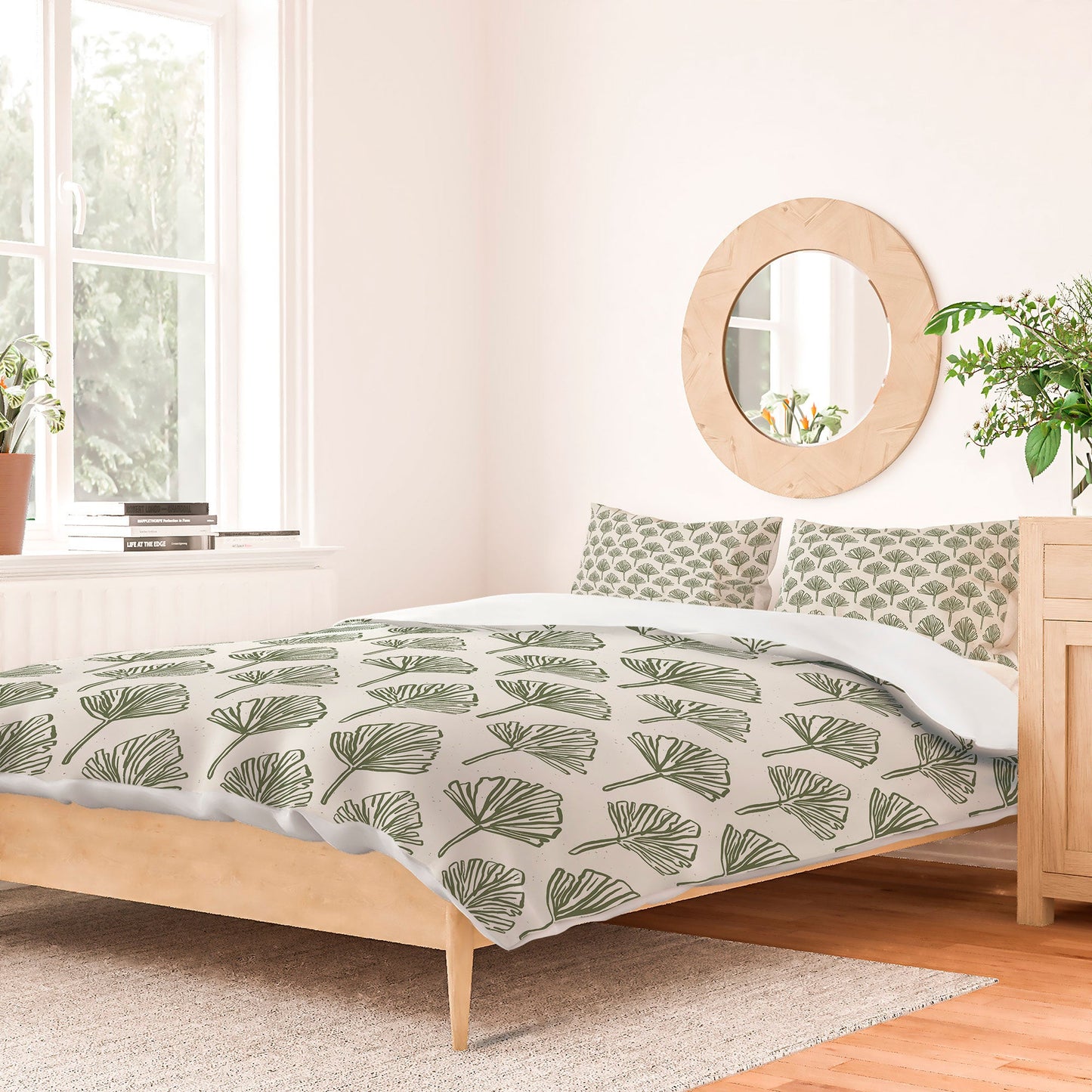 CoastL Studio Palm Sketches Duvet Cover