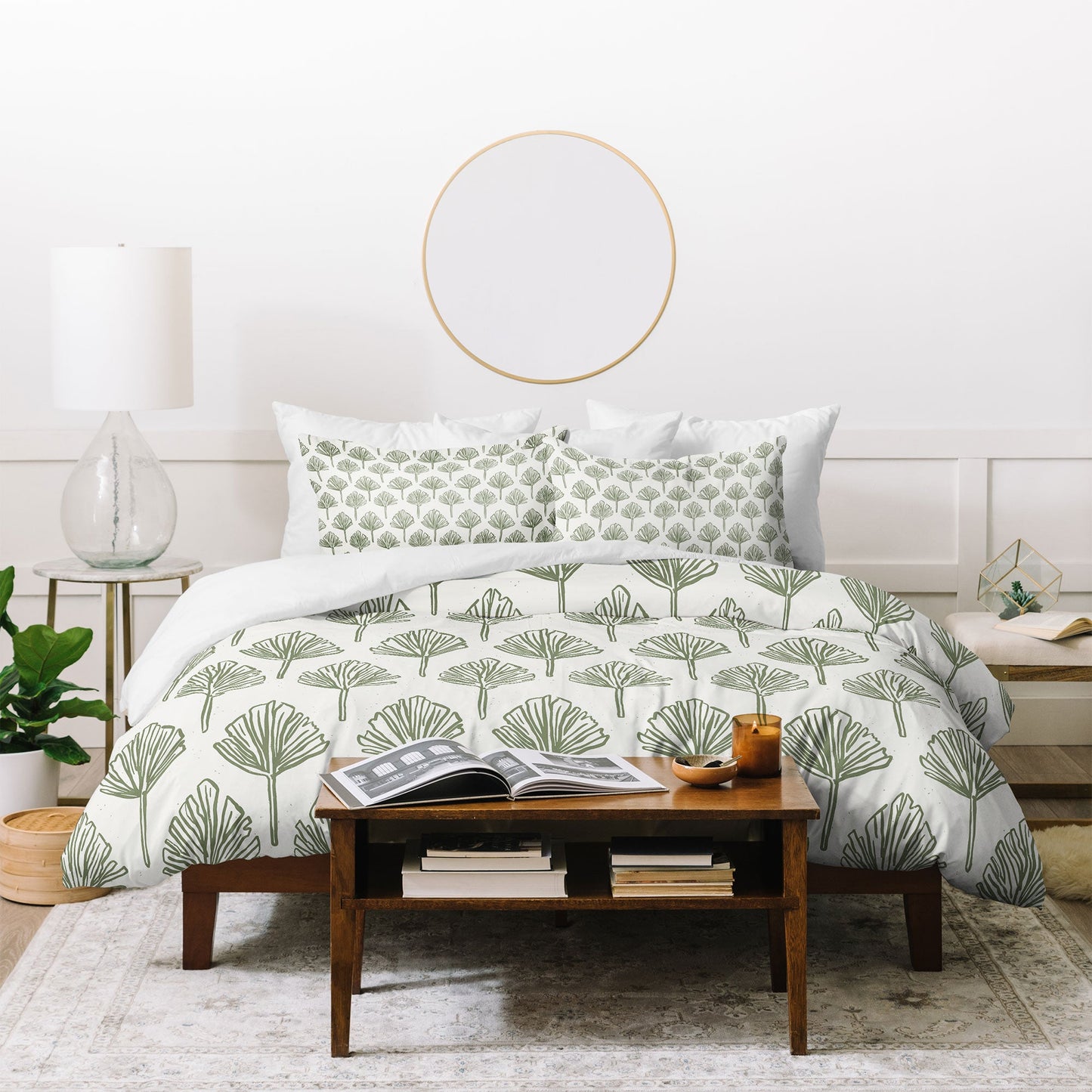 CoastL Studio Palm Sketches Duvet Cover