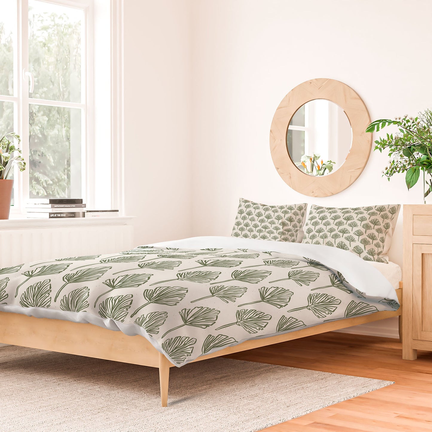 CoastL Studio Palm Sketches Duvet Cover