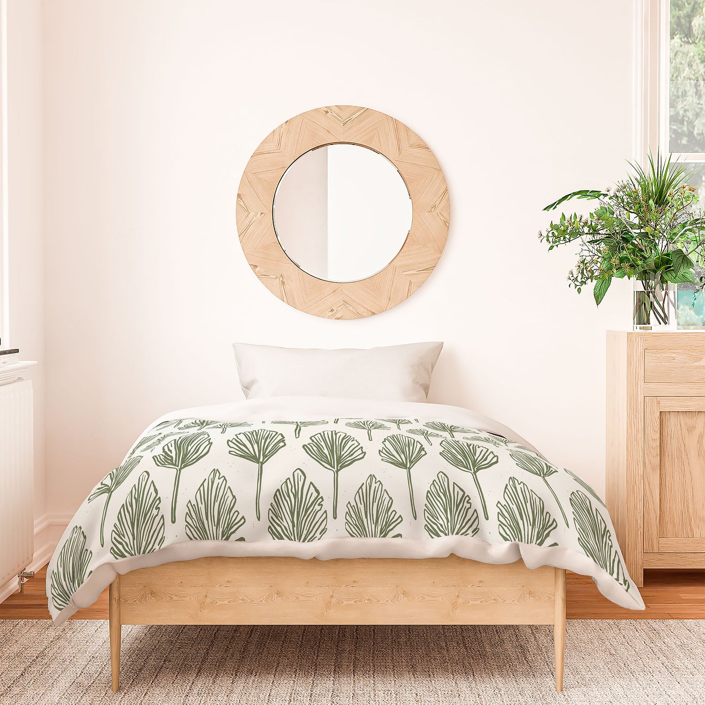 CoastL Studio Palm Sketches Duvet Cover