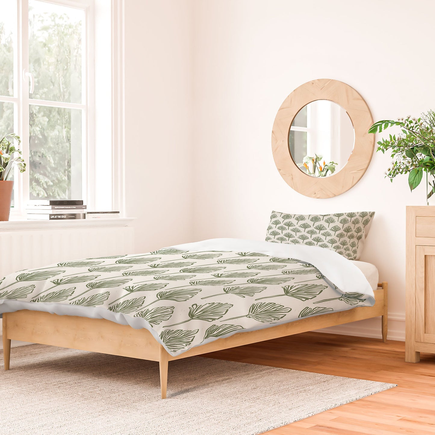 CoastL Studio Palm Sketches Duvet Cover