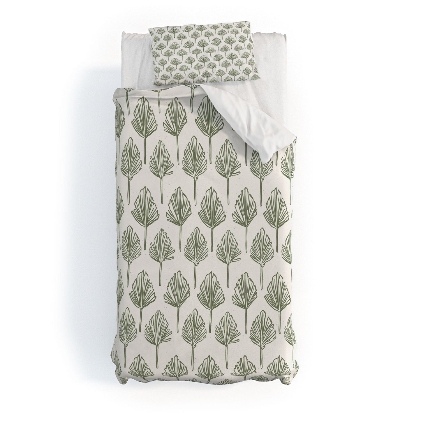 CoastL Studio Palm Sketches Duvet Cover