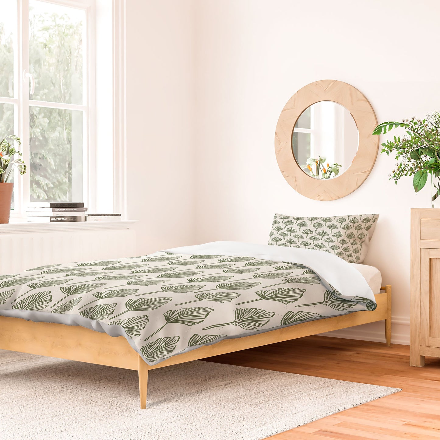 CoastL Studio Palm Sketches Duvet Cover