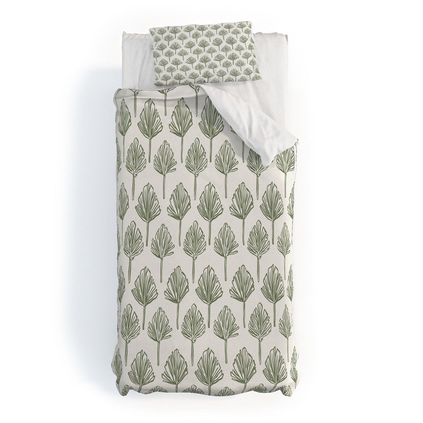 CoastL Studio Palm Sketches Duvet Cover