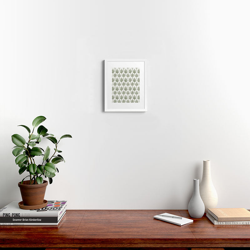 CoastL Studio Palm Sketches Framed Art Print