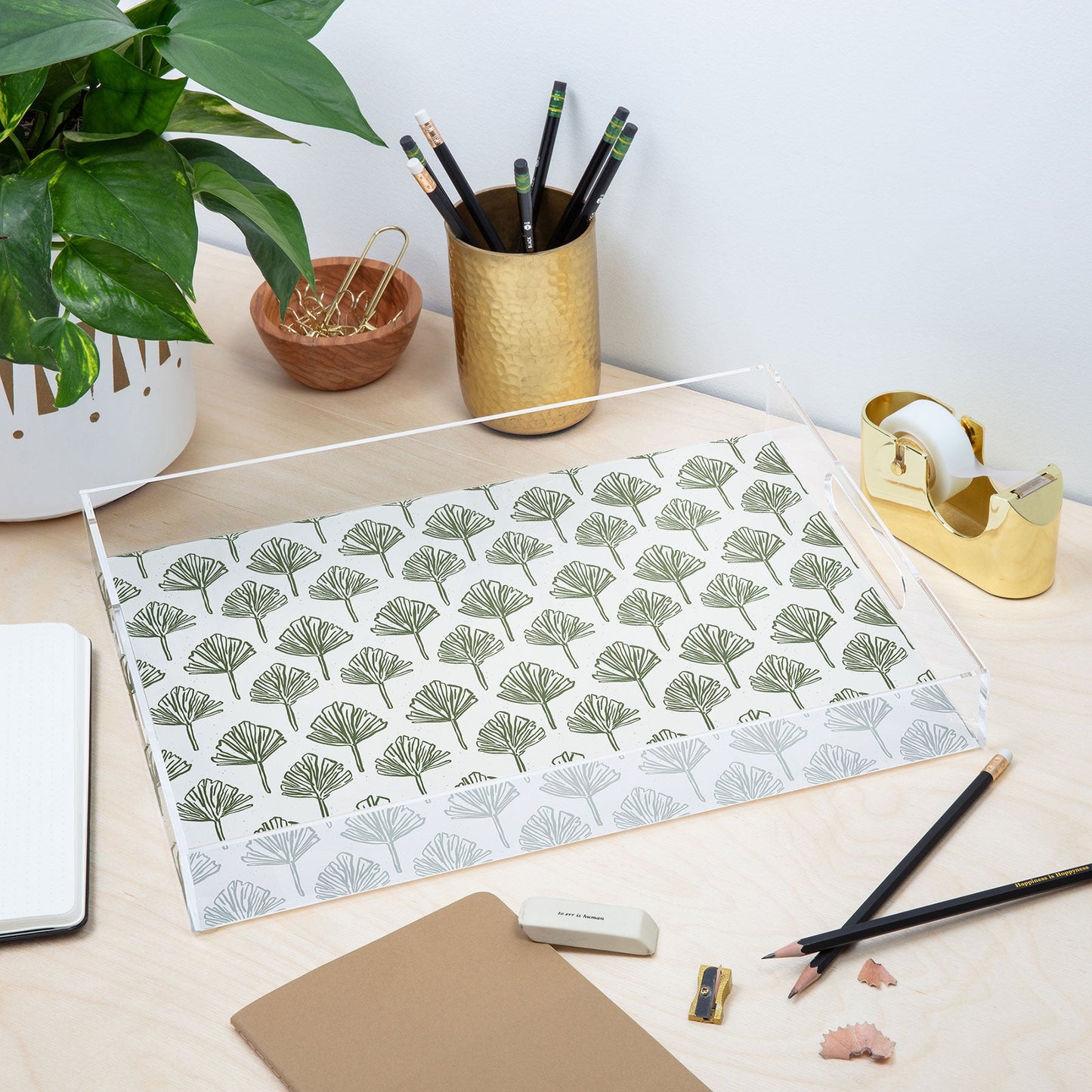 CoastL Studio Palm Sketches Acrylic Tray