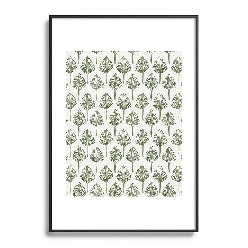 CoastL Studio Palm Sketches Metal Framed Art Print