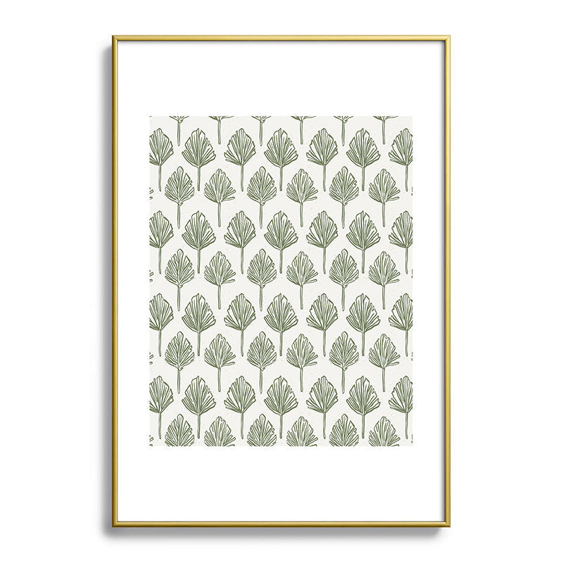 CoastL Studio Palm Sketches Metal Framed Art Print