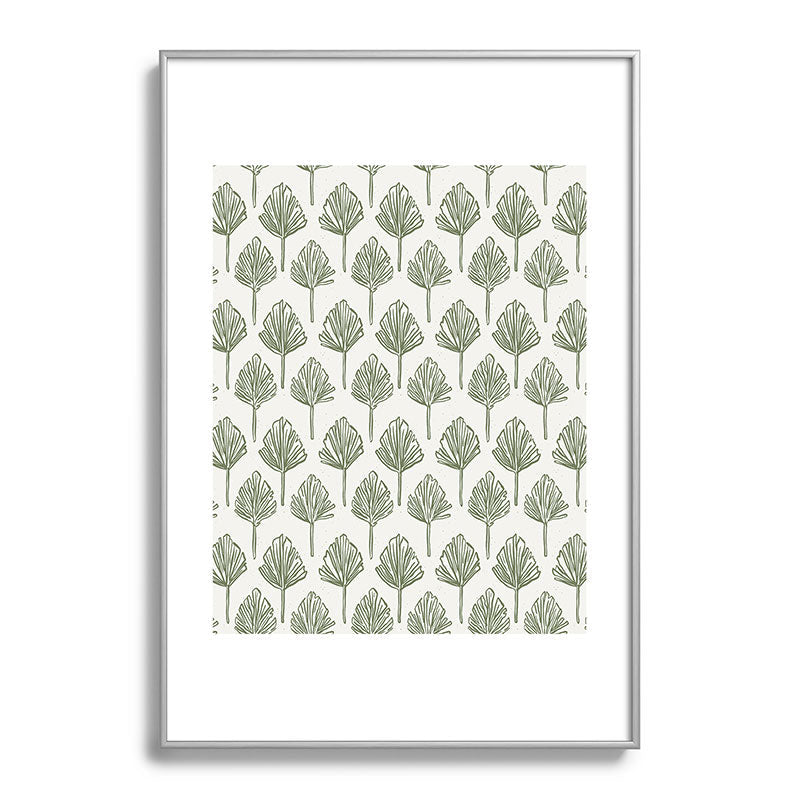CoastL Studio Palm Sketches Metal Framed Art Print