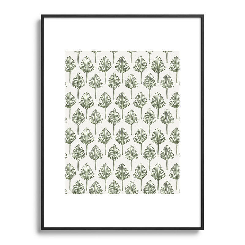 CoastL Studio Palm Sketches Metal Framed Art Print