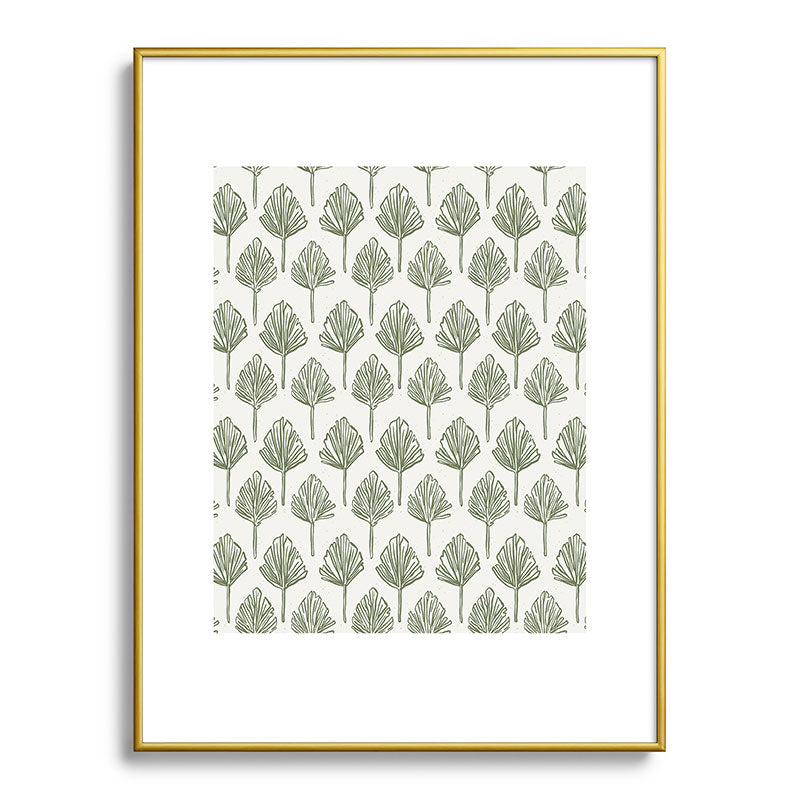 CoastL Studio Palm Sketches Metal Framed Art Print