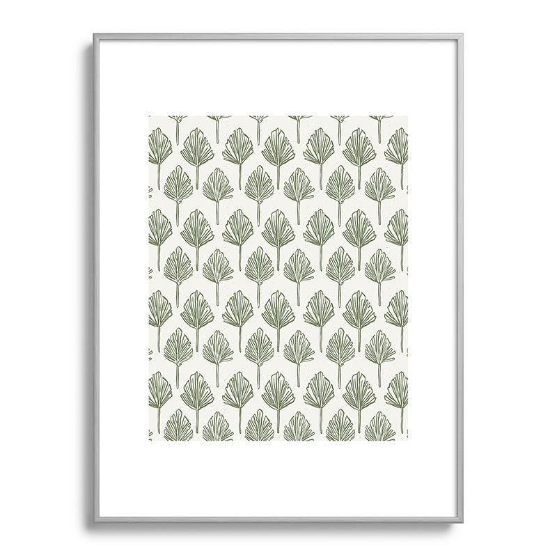 CoastL Studio Palm Sketches Metal Framed Art Print