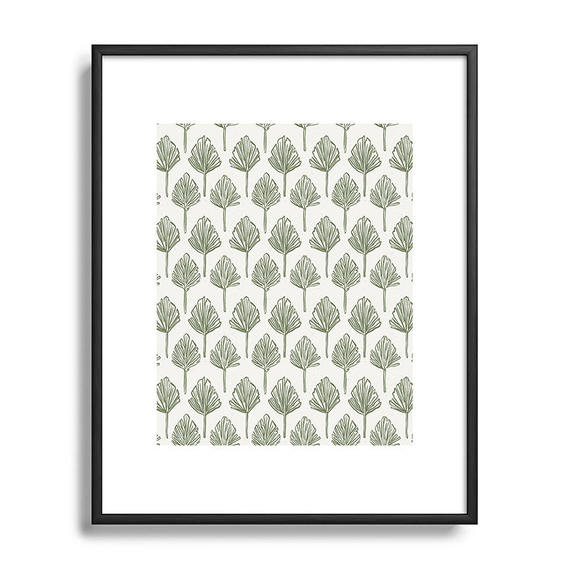 CoastL Studio Palm Sketches Metal Framed Art Print
