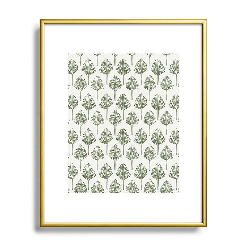 CoastL Studio Palm Sketches Metal Framed Art Print