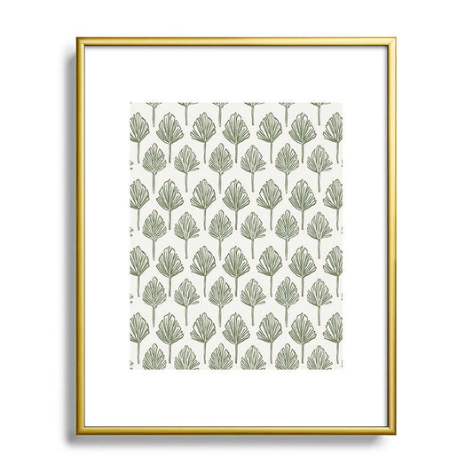 CoastL Studio Palm Sketches Metal Framed Art Print