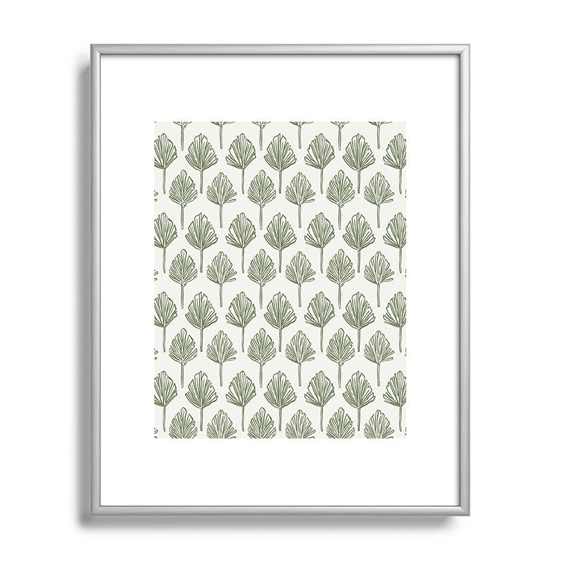 CoastL Studio Palm Sketches Metal Framed Art Print