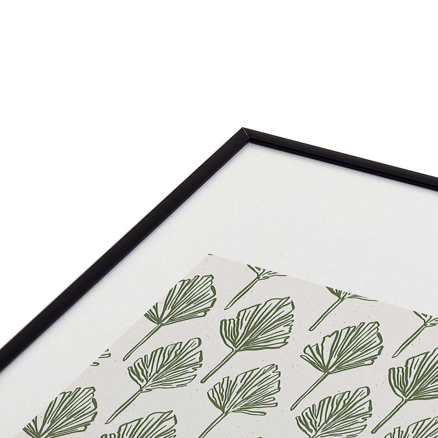 CoastL Studio Palm Sketches Metal Framed Art Print