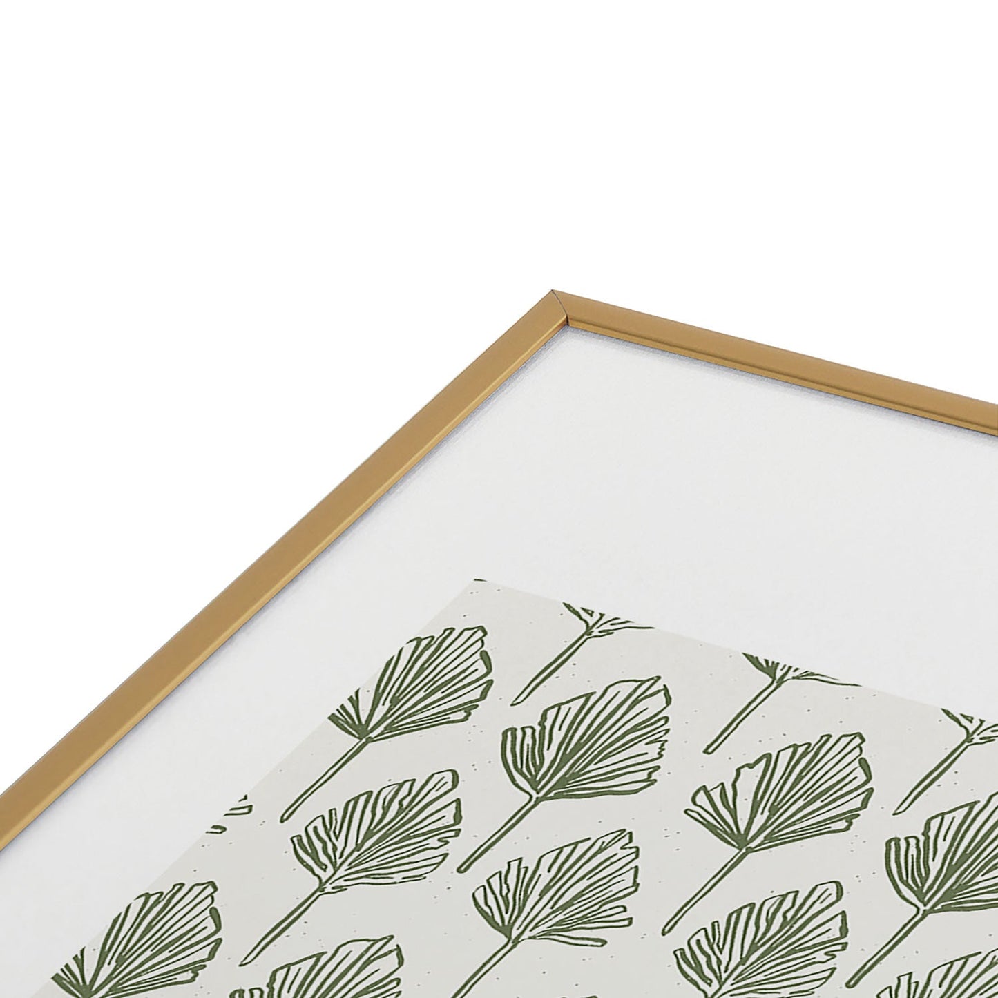 CoastL Studio Palm Sketches Metal Framed Art Print