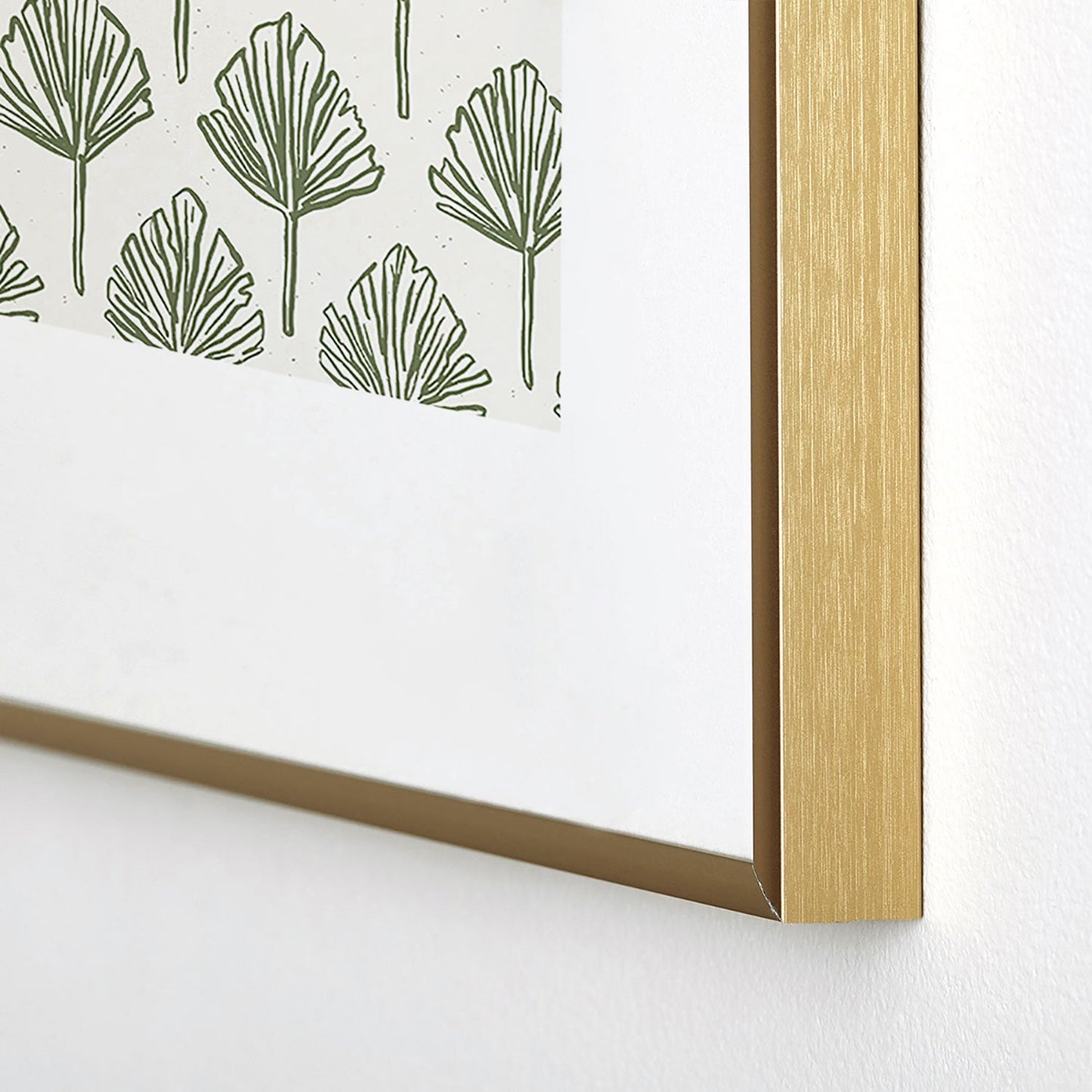 CoastL Studio Palm Sketches Metal Framed Art Print