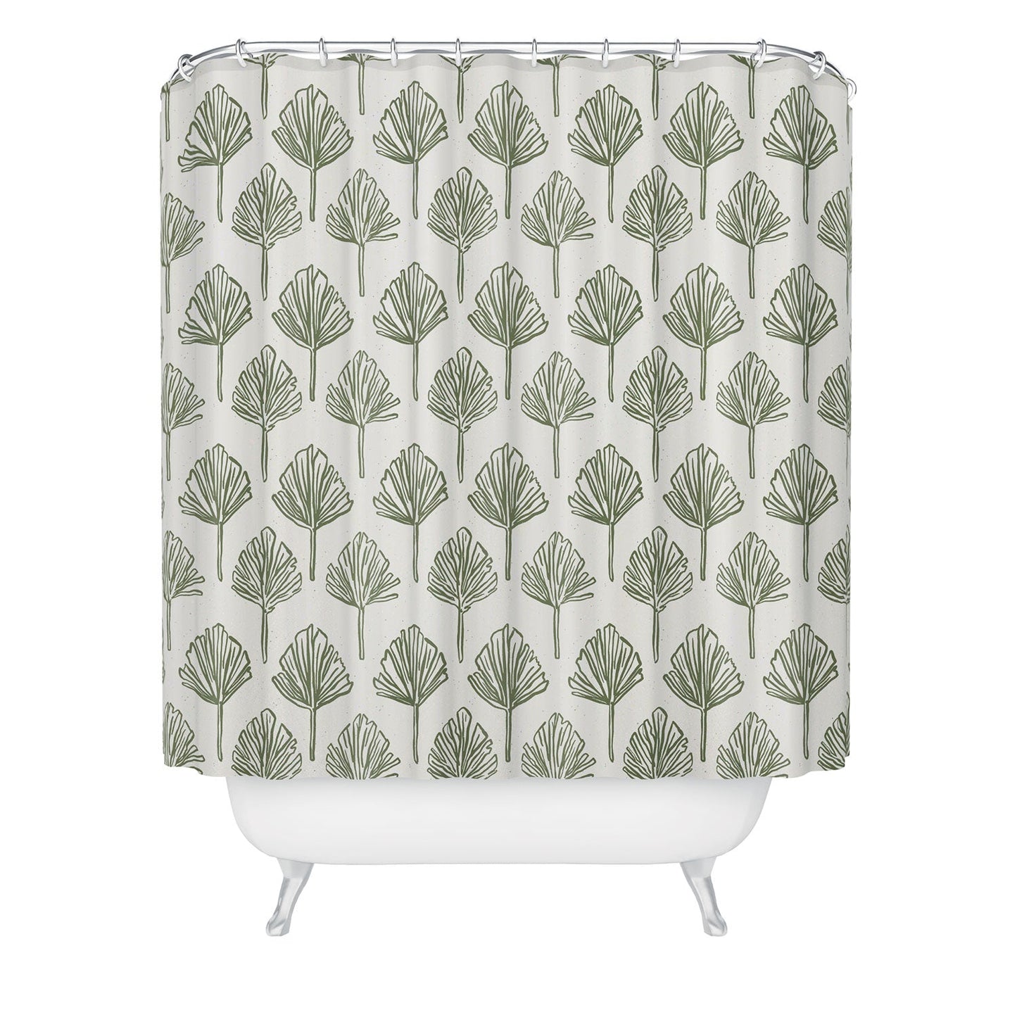 CoastL Studio Palm Sketches Shower Curtain