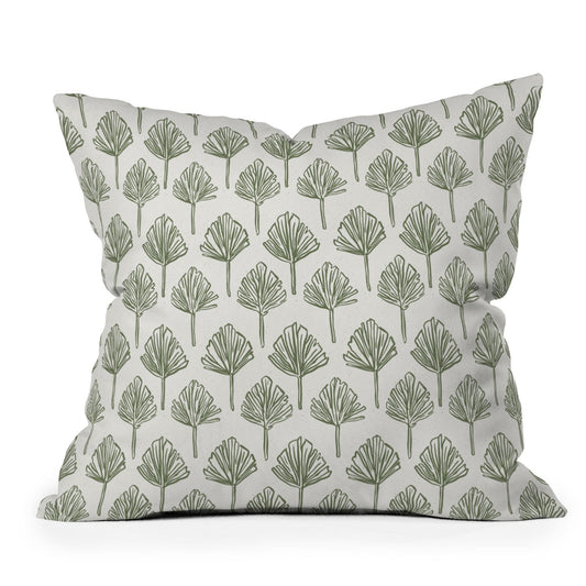 CoastL Studio Palm Sketches Outdoor Throw Pillow
