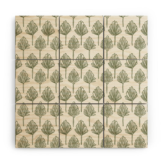 CoastL Studio Palm Sketches Wood Wall Mural