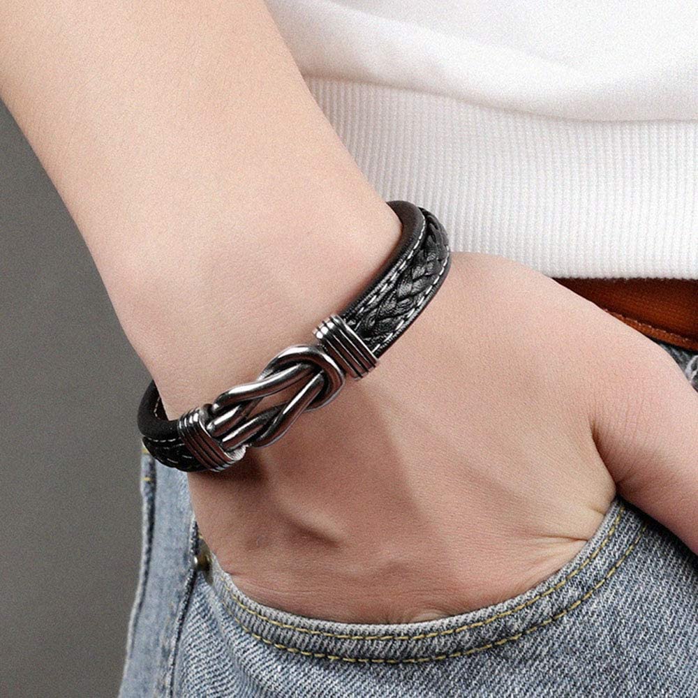 OneindigKnoop – Lederen Armband – Verbondenheid &amp; Stijl