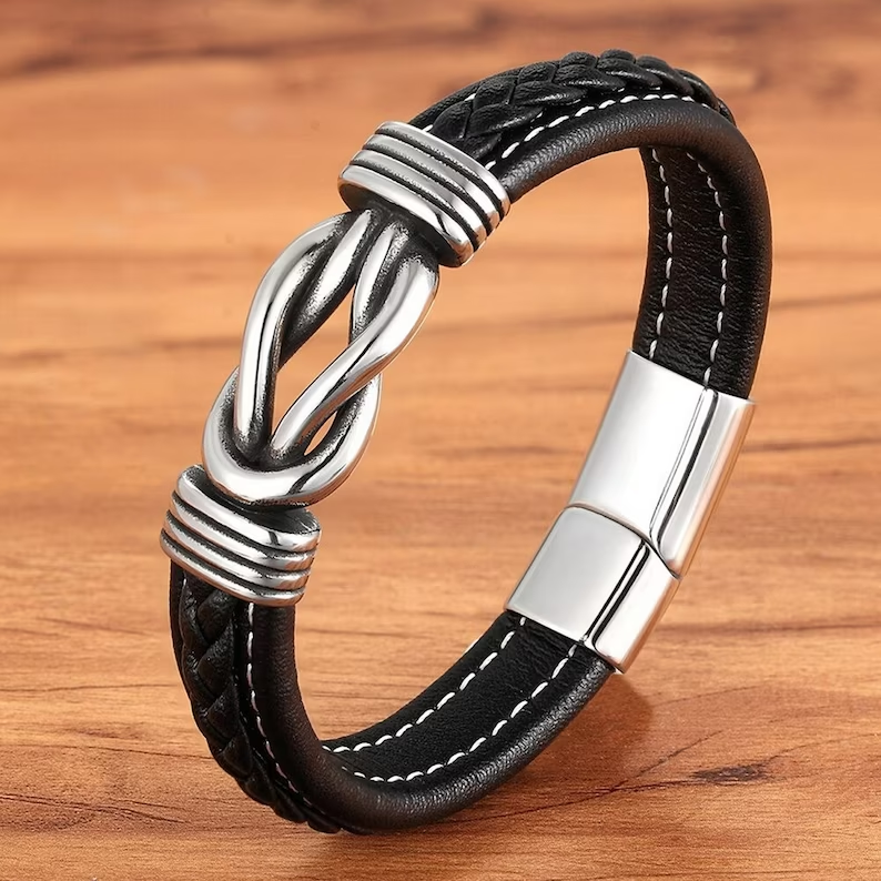 OneindigKnoop – Lederen Armband – Verbondenheid &amp; Stijl