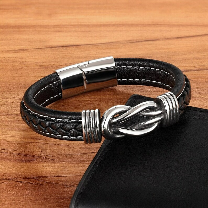 OneindigKnoop – Lederen Armband – Verbondenheid &amp; Stijl