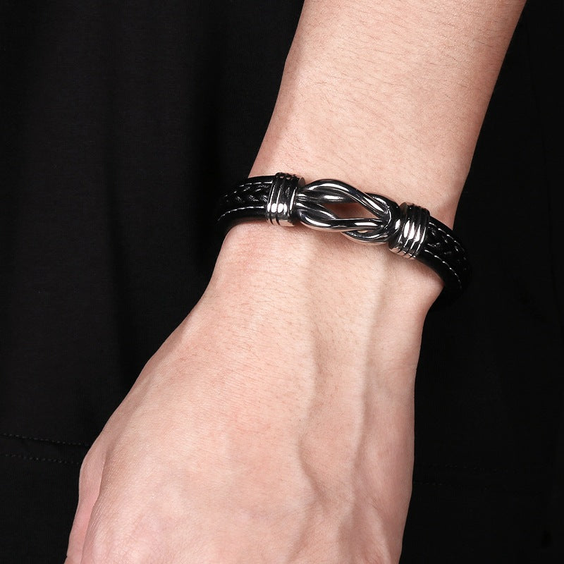 OneindigKnoop – Lederen Armband – Verbondenheid &amp; Stijl